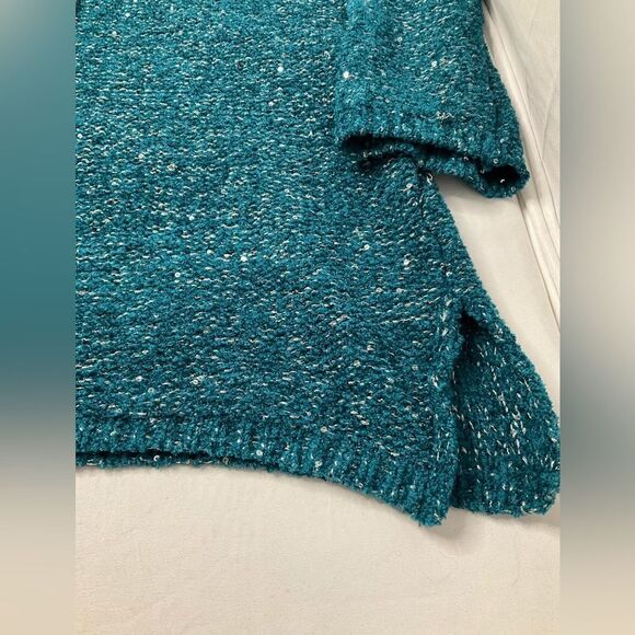 Chicos size one turquoise sweater nwt - Picture 10 of 11